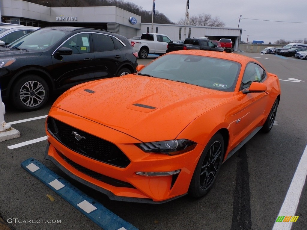 Twister Orange Tri-Coat 2021 Ford Mustang GT Fastback Exterior Photo #143484842