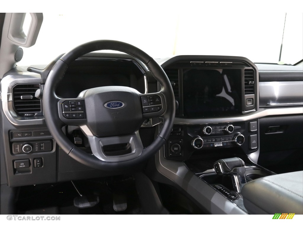 2021 F150 Lariat SuperCrew 4x4 - Smoked Quartz / Black photo #6