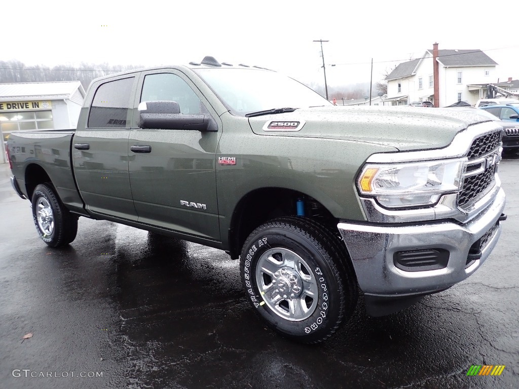 Olive Green Pearl 2022 Ram 2500 Tradesman Crew Cab 4x4 Exterior Photo #143488235