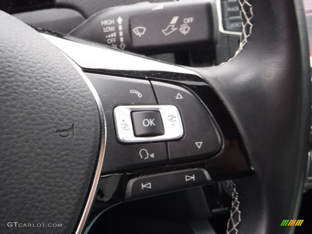 2016 Volkswagen Jetta Sport Black/Ceramique Steering Wheel Photo #143489882