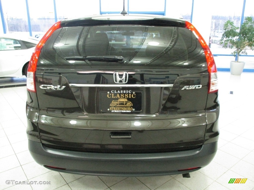 2014 CR-V EX-L AWD - Kona Coffee Metallic / Black photo #8