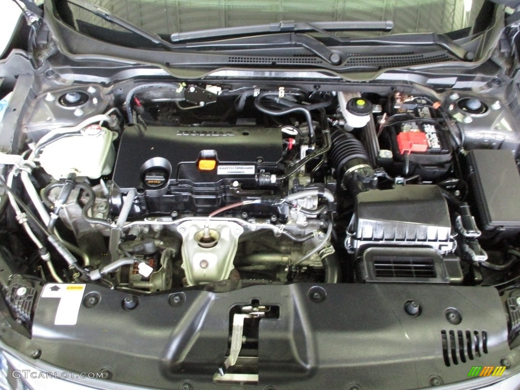 2019 Civic LX Sedan - Modern Steel Metallic / Black photo #15