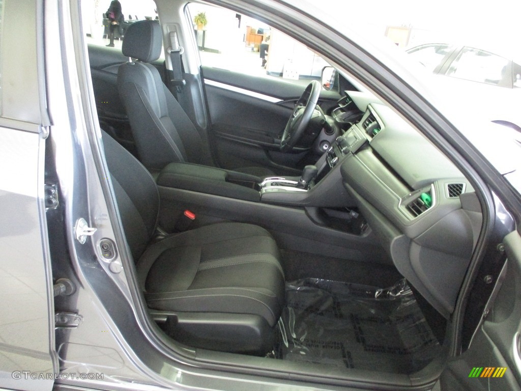 2019 Civic LX Sedan - Modern Steel Metallic / Black photo #17