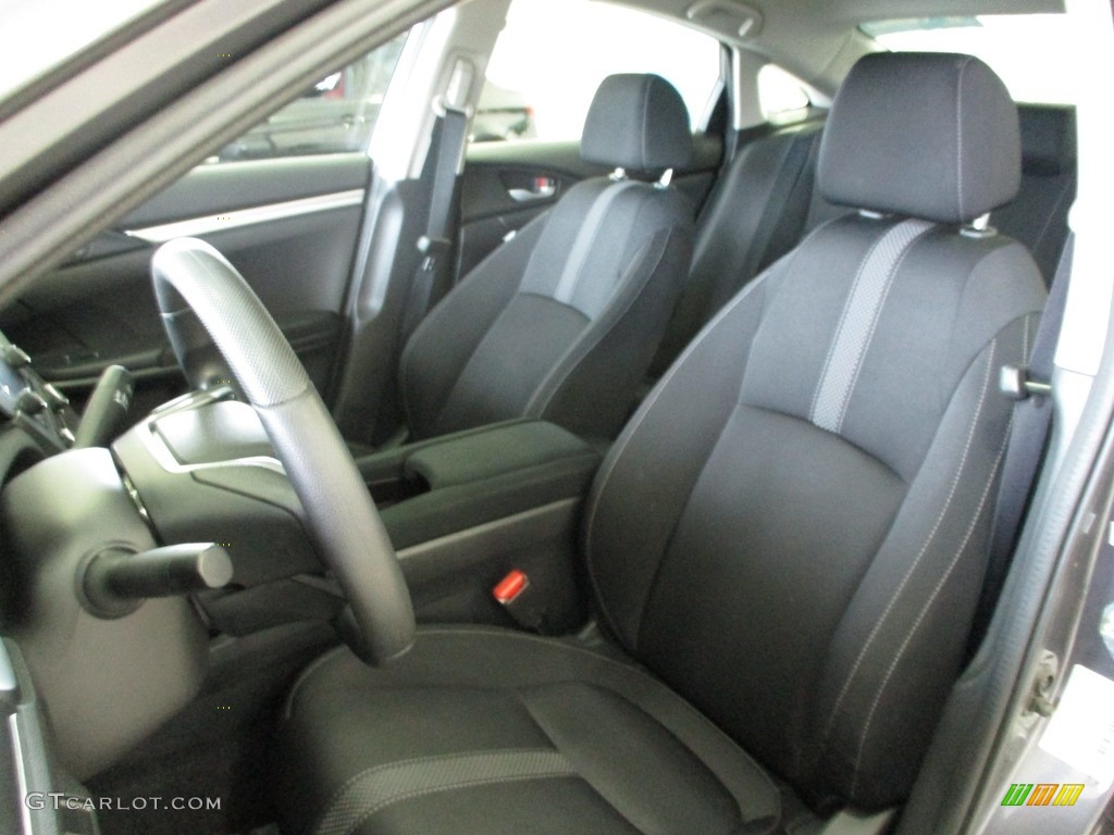 2019 Civic LX Sedan - Modern Steel Metallic / Black photo #28