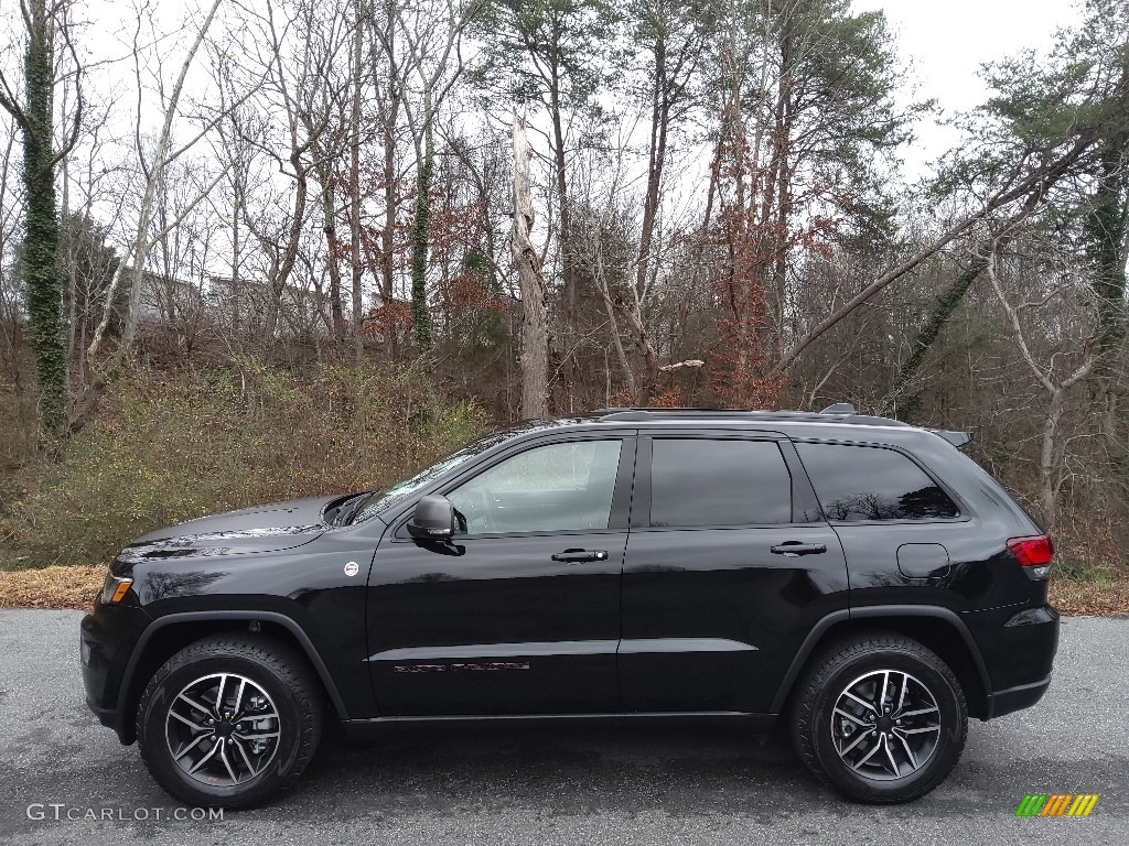 Diamond Black Crystal Pearl 2021 Jeep Grand Cherokee Trailhawk 4x4 Exterior Photo #143492175