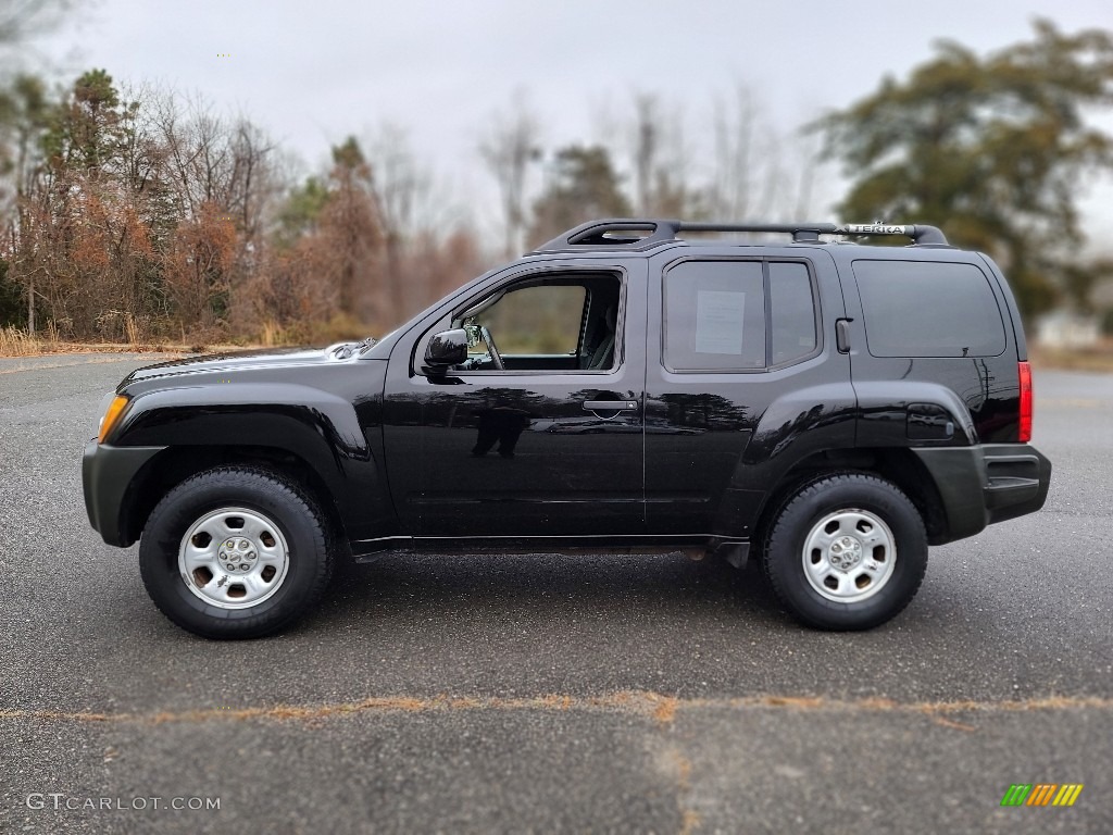 2008 Xterra S 4x4 - Super Black / Steel/Graphite photo #2