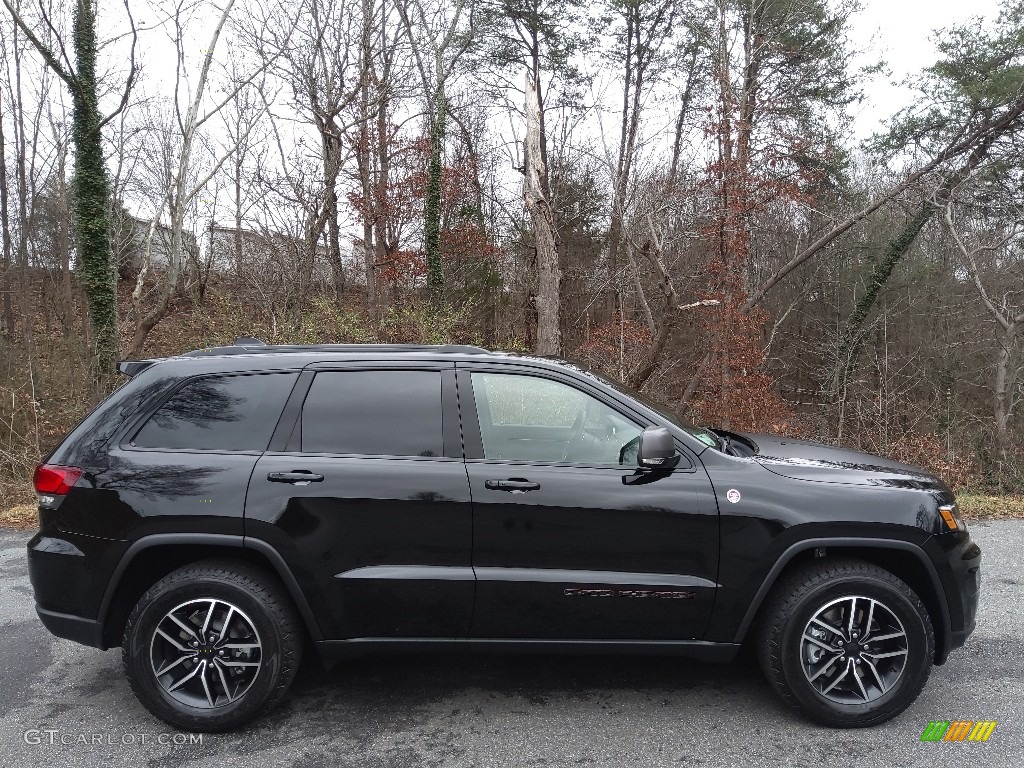 Diamond Black Crystal Pearl 2021 Jeep Grand Cherokee Trailhawk 4x4 Exterior Photo #143492265