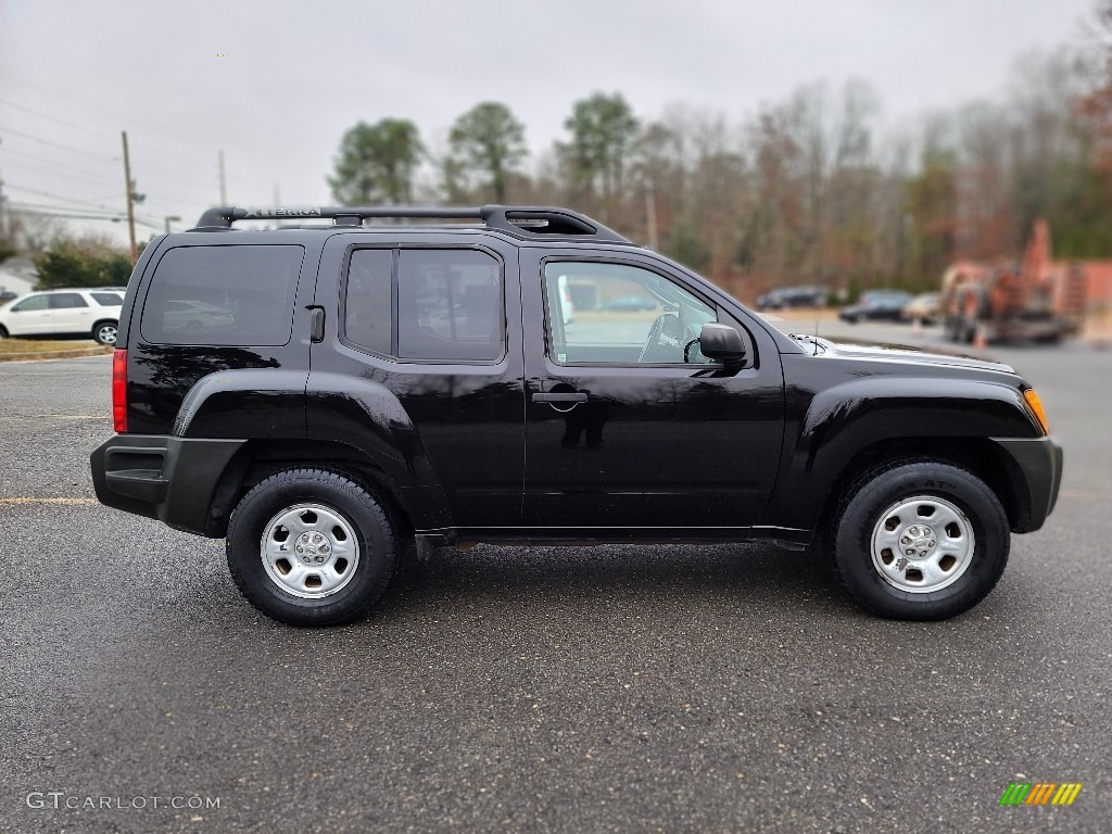 2008 Xterra S 4x4 - Super Black / Steel/Graphite photo #6