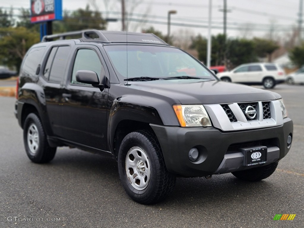 2008 Xterra S 4x4 - Super Black / Steel/Graphite photo #7
