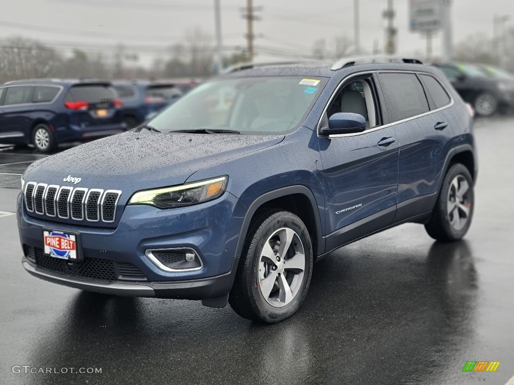 2021 Cherokee Limited 4x4 - Slate Blue Pearl / Ski Gray/Black photo #1