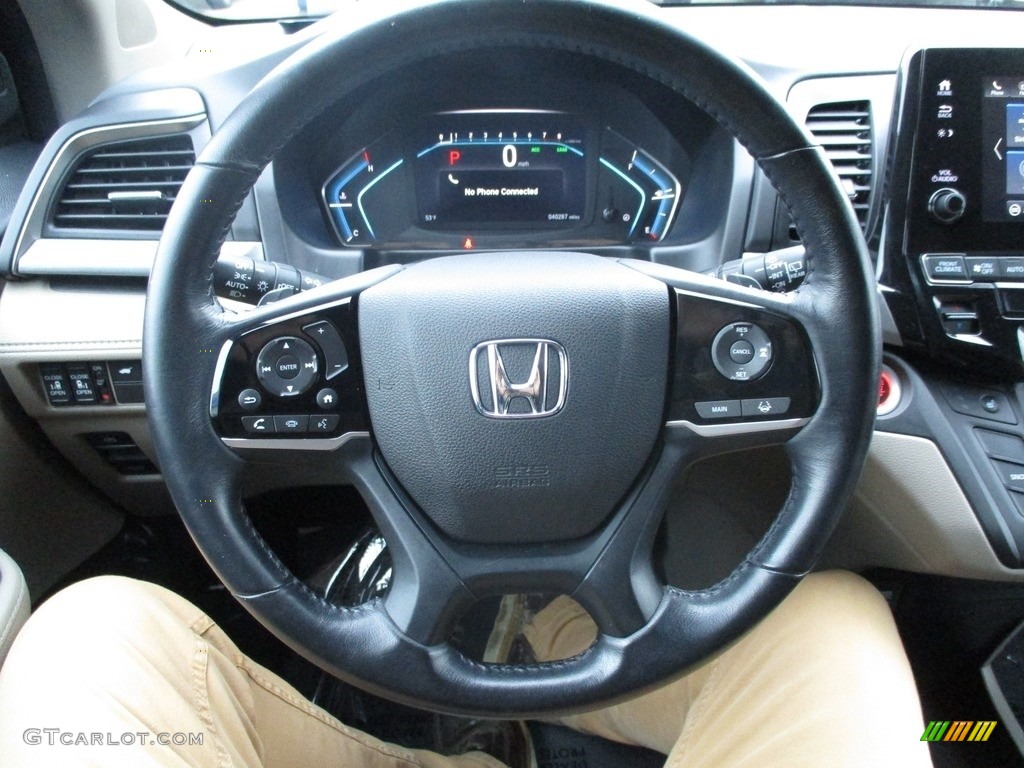 2018 Honda Odyssey EX-L Beige Steering Wheel Photo #143495193