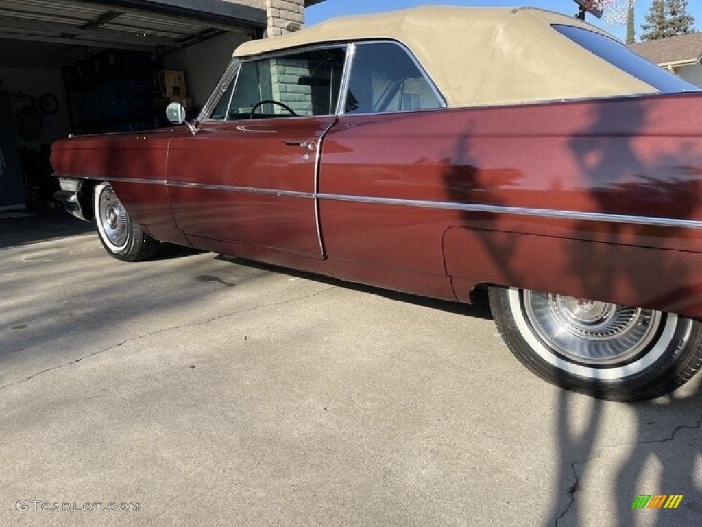 Royal Maroon Metallic 1964 Cadillac DeVille Coupe Exterior Photo #143495940