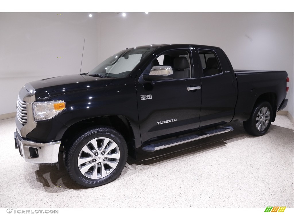 Midnight Black Metallic 2017 Toyota Tundra Limited Double Cab 4x4 Exterior Photo #143497909