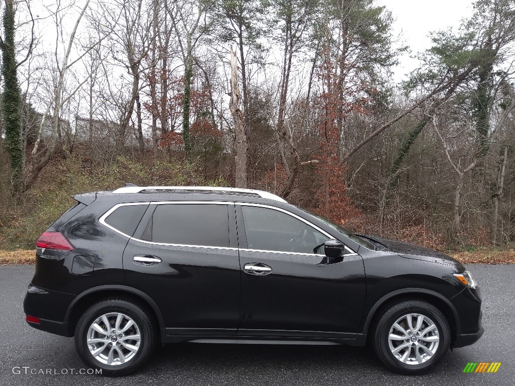 Magnetic Black 2019 Nissan Rogue SV Exterior Photo #143497974