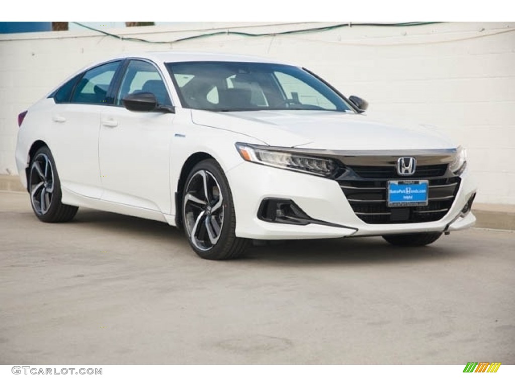 Platinum White Pearl 2022 Honda Accord Sport Hybrid Exterior Photo #143498109