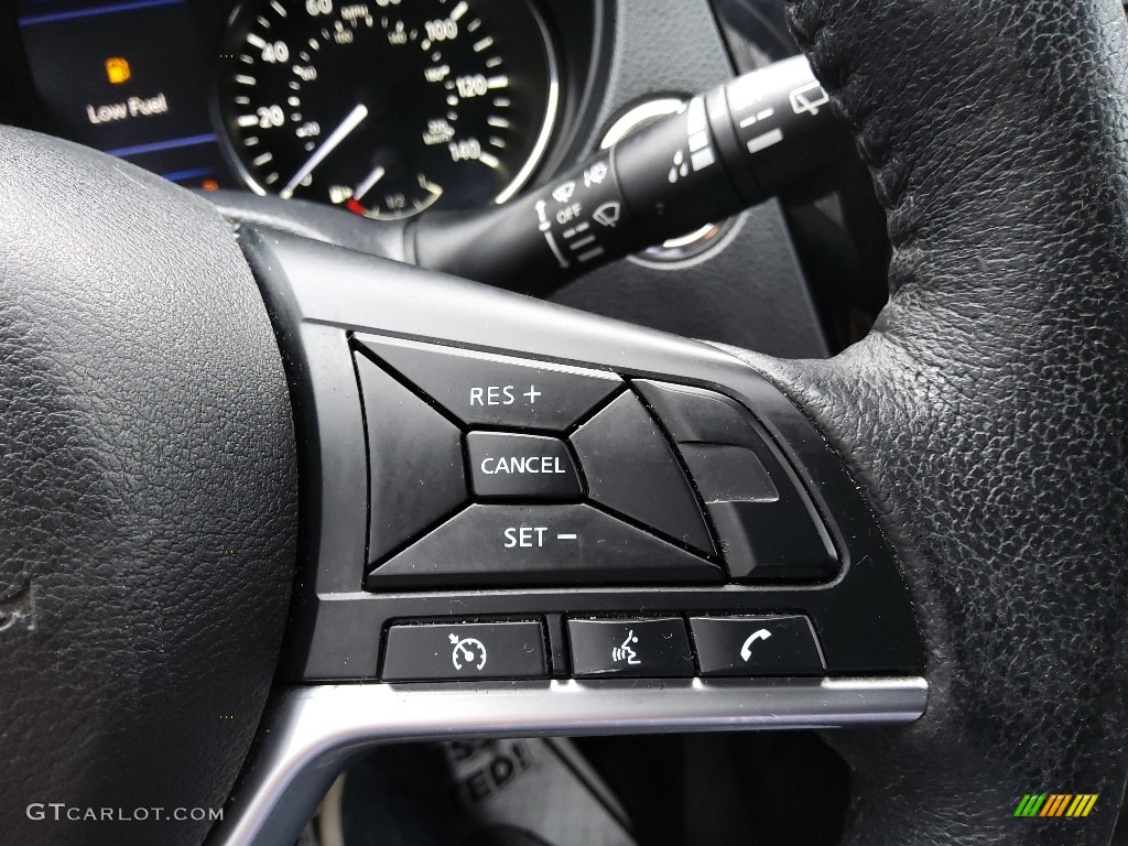 2019 Nissan Rogue SV Charcoal Steering Wheel Photo #143498127
