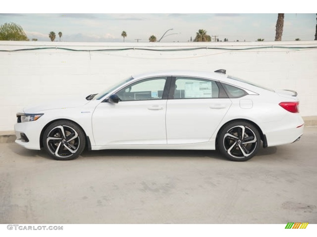 Platinum White Pearl 2022 Honda Accord Sport Hybrid Exterior Photo #143498136