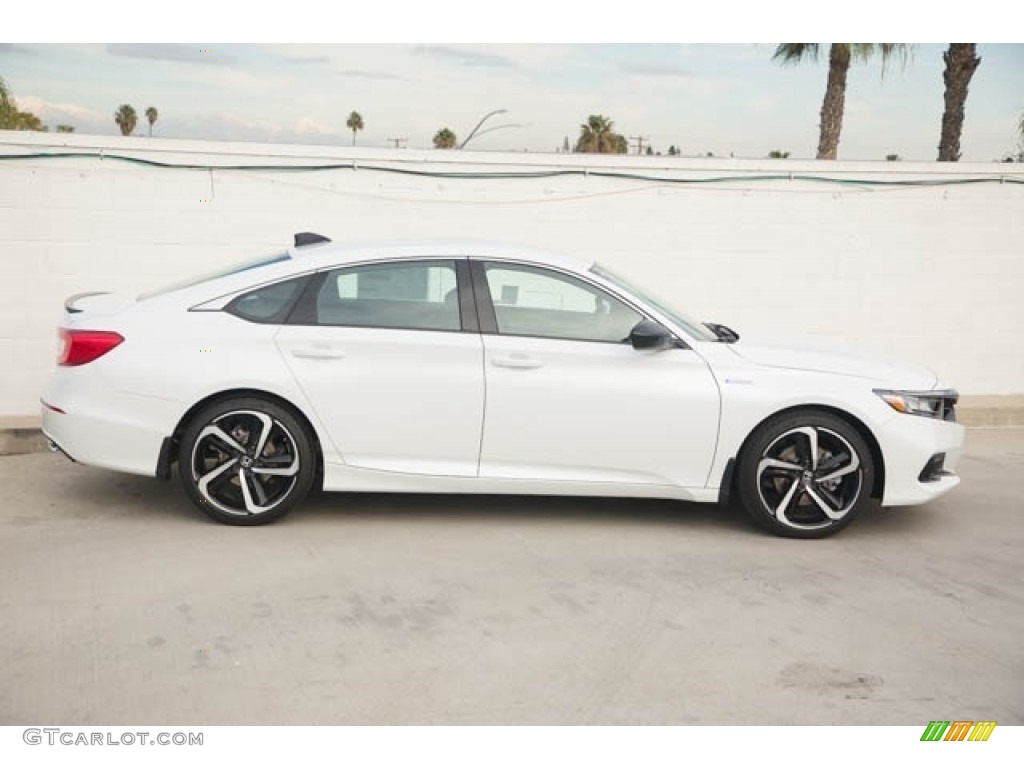 Platinum White Pearl 2022 Honda Accord Sport Hybrid Exterior Photo #143498169