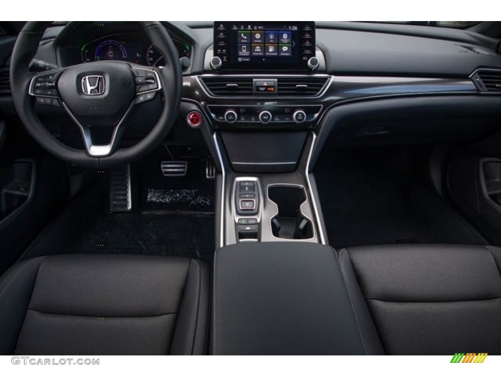2022 Honda Accord Sport Hybrid Black Dashboard Photo #143498235