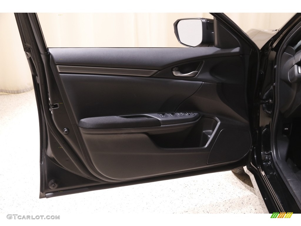 2021 Civic LX Hatchback - Crystal Black Pearl / Black photo #4