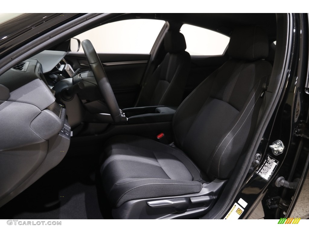 2021 Civic LX Hatchback - Crystal Black Pearl / Black photo #5