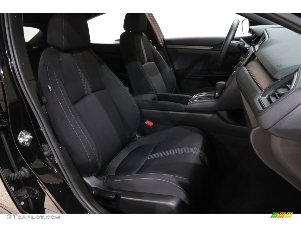2021 Civic LX Hatchback - Crystal Black Pearl / Black photo #13