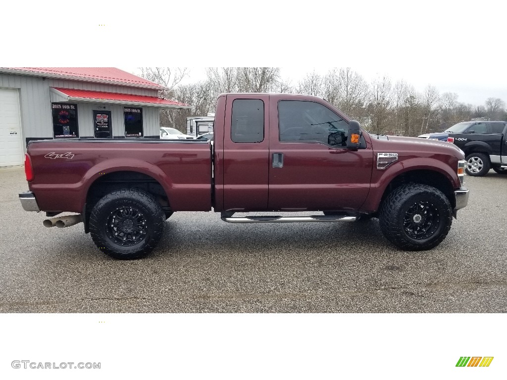 2010 F250 Super Duty XLT SuperCab 4x4 - Royal Red Metallic / Camel photo #5