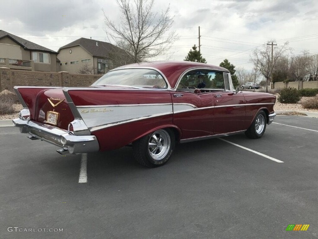 1957 Bel Air Hard Top - Candy Brandywine / Red/Grey photo #8