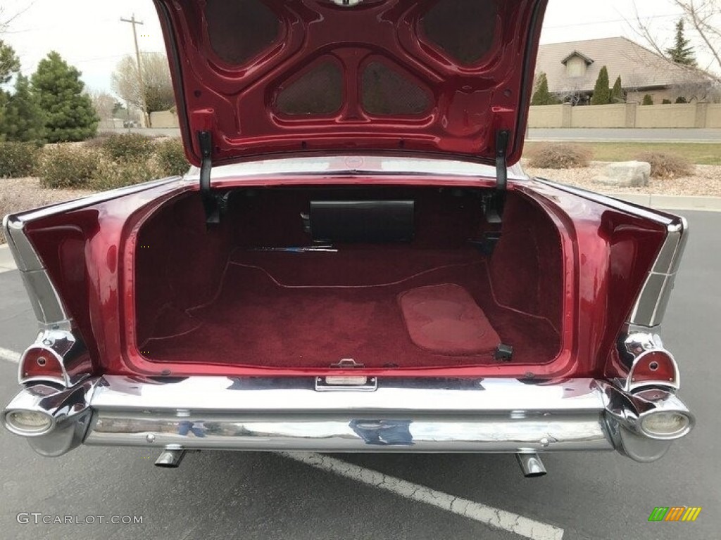 1957 Bel Air Hard Top - Candy Brandywine / Red/Grey photo #13