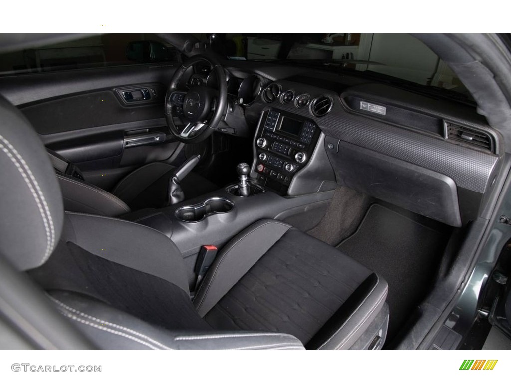 2015 Mustang EcoBoost Premium Coupe - Guard Metallic / Dark Saddle photo #3