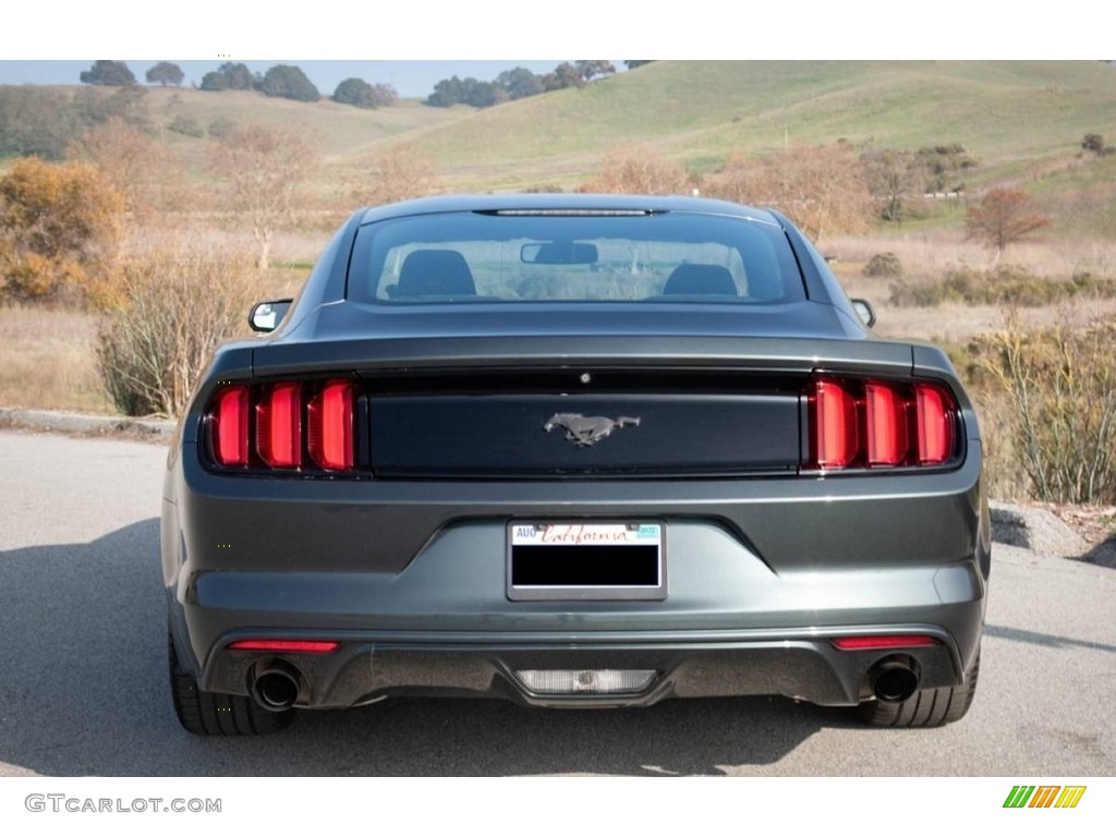 2015 Mustang EcoBoost Premium Coupe - Guard Metallic / Dark Saddle photo #4