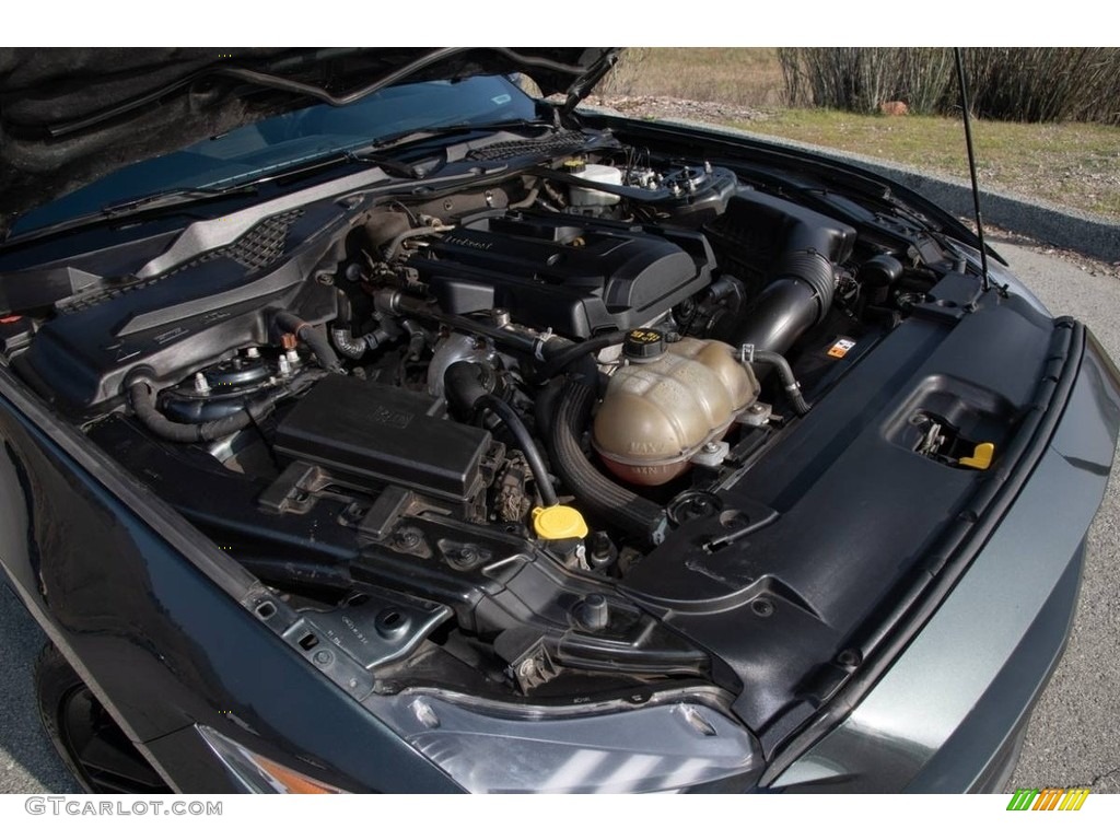 2015 Mustang EcoBoost Premium Coupe - Guard Metallic / Dark Saddle photo #5