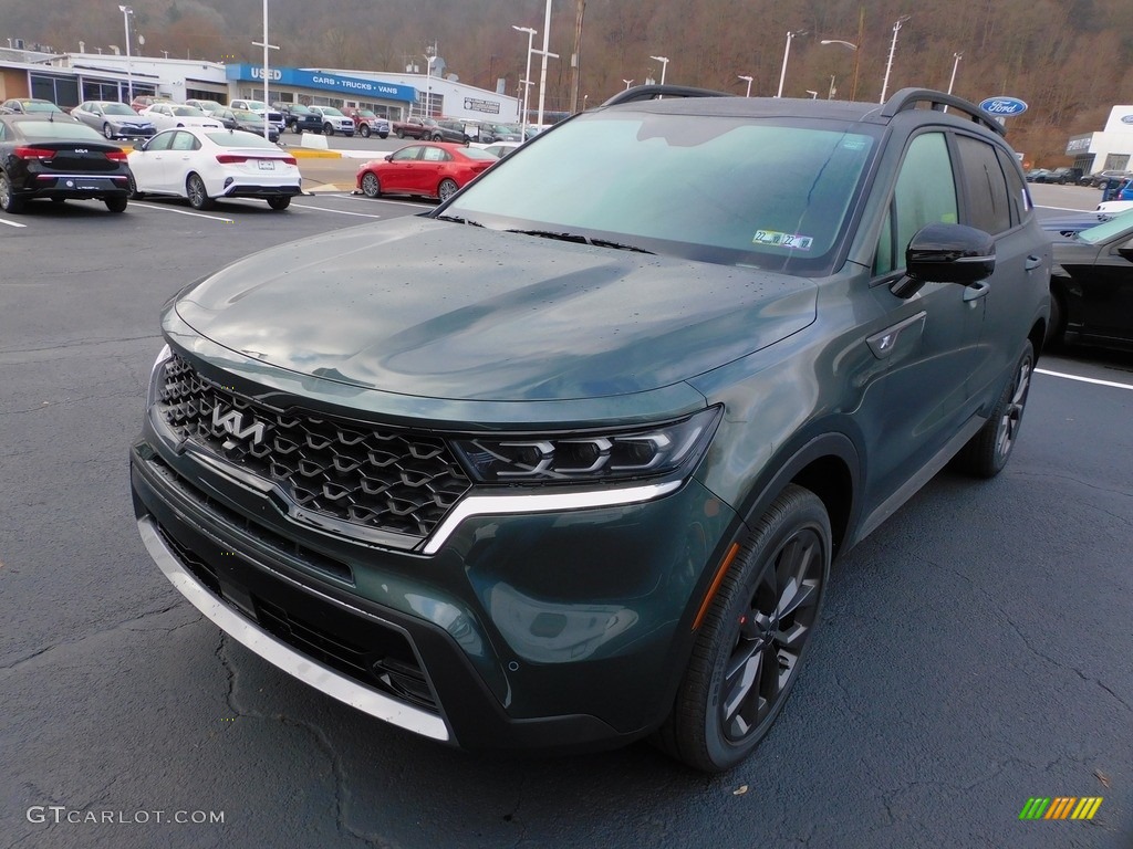 2022 Sorento X-Line SX Prestige AWD - Aruba Green / Rust photo #7