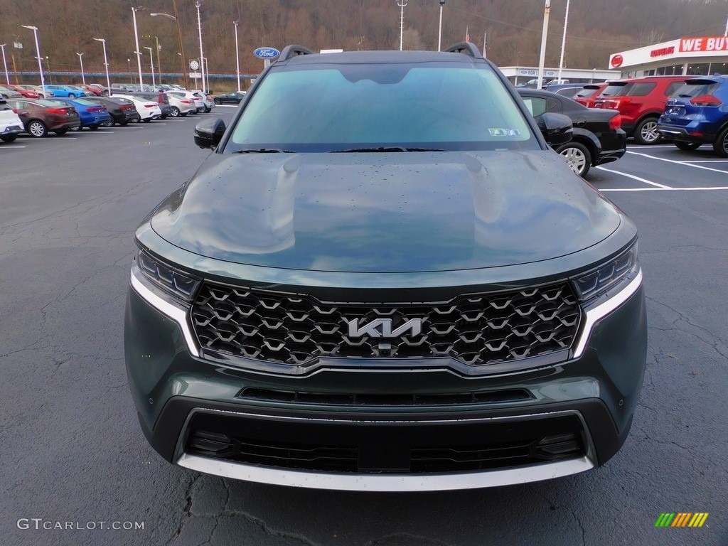 2022 Sorento X-Line SX Prestige AWD - Aruba Green / Rust photo #8