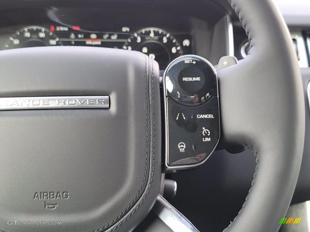 2022 Land Rover Range Rover HSE Westminster Ebony/Ebony Steering Wheel Photo #143499962