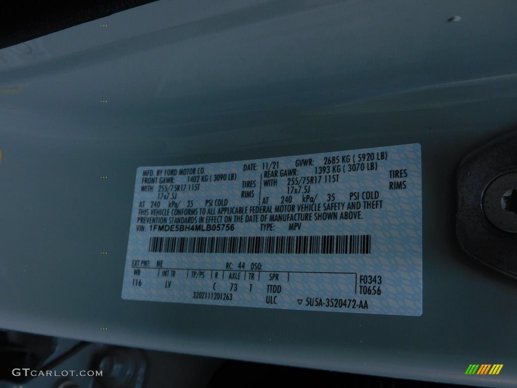 2021 Bronco Color Code NE for Area 51 Photo #143500559