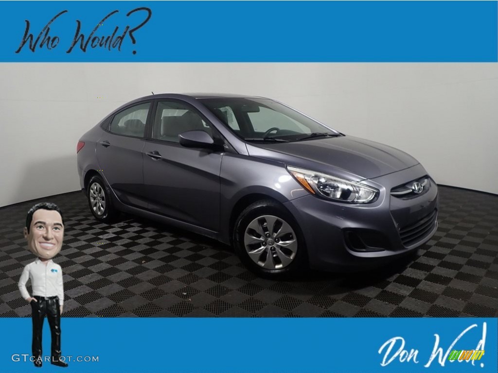 2016 Accent SE Sedan - Triathlon Gray / Gray photo #1