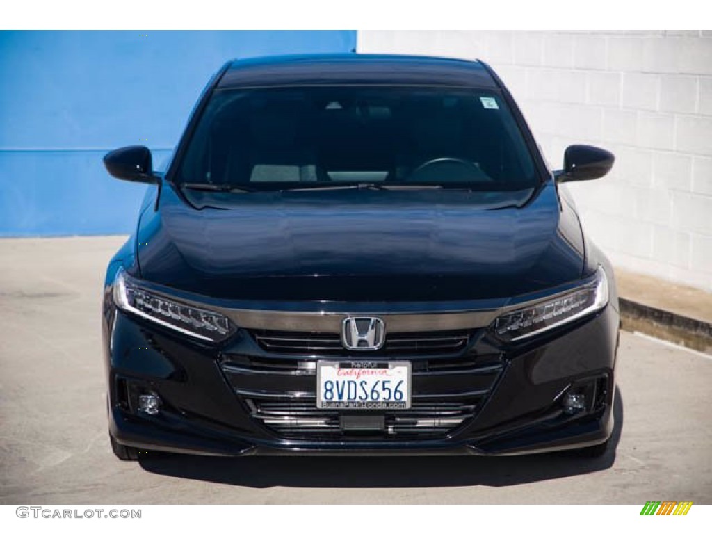 2021 Accord Sport - Crystal Black Pearl / Black photo #7