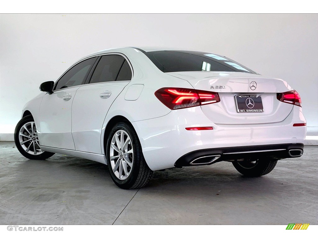 2020 A 220 Sedan - Digital White Metallic / Macchiato Beige photo #10