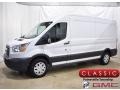 Oxford White 2018 Ford Transit Van 250 MR Long