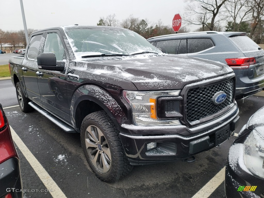 2019 F150 XLT SuperCrew 4x4 - Magma Red / Earth Gray photo #1