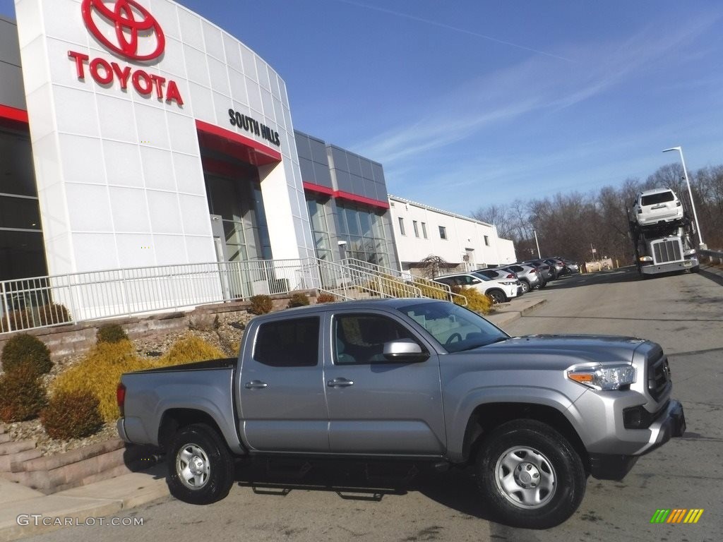 2020 Tacoma SR Double Cab 4x4 - Silver Sky Metallic / Cement photo #2