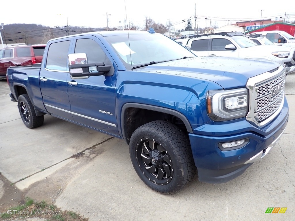 Stone Blue Metallic 2016 GMC Sierra 1500 Denali Crew Cab 4WD Exterior Photo #143511837