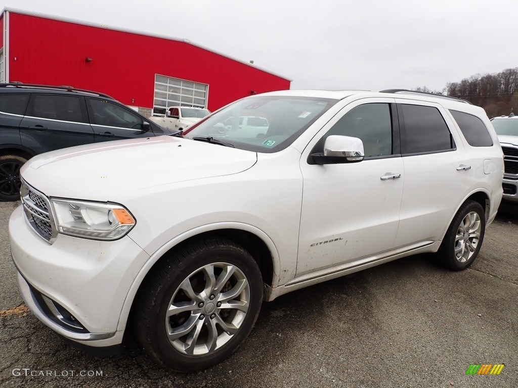 2017 Durango Citadel AWD - Vice White Tri-Coat Pearl / Black/Tan photo #1