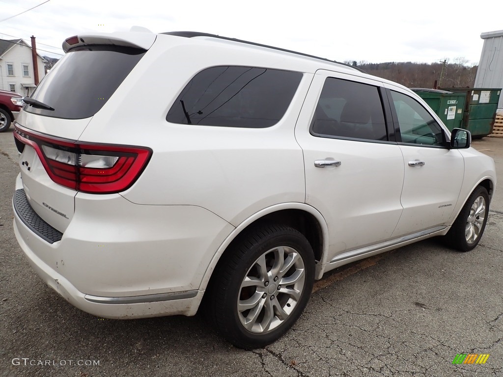2017 Durango Citadel AWD - Vice White Tri-Coat Pearl / Black/Tan photo #3
