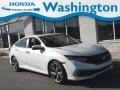 Platinum White Pearl 2019 Honda Civic Touring Sedan