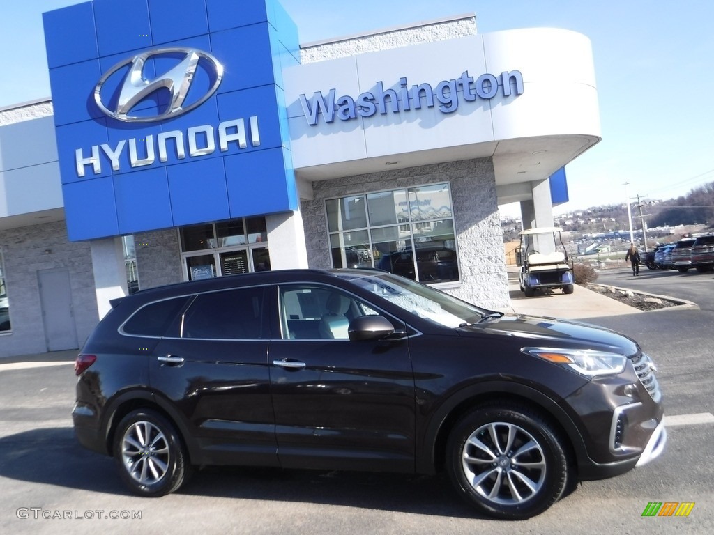 2017 Santa Fe SE AWD - Java Espresso / Beige photo #2