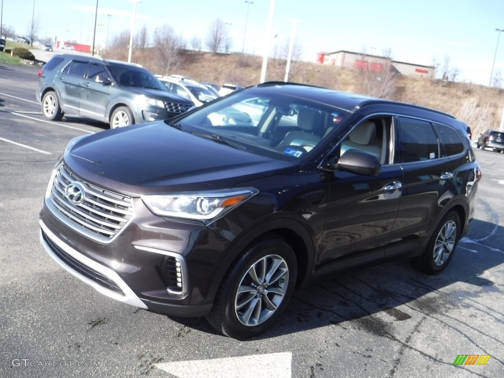2017 Santa Fe SE AWD - Java Espresso / Beige photo #5