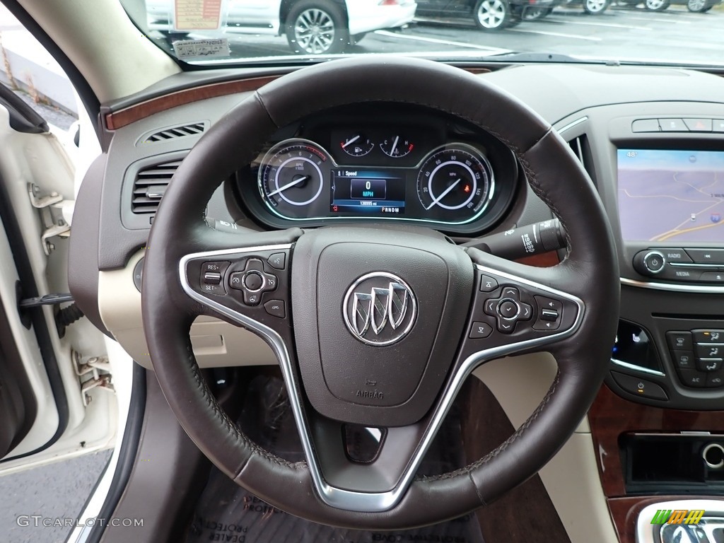 2014 Buick Regal AWD Light Neutral Steering Wheel Photo #143514804