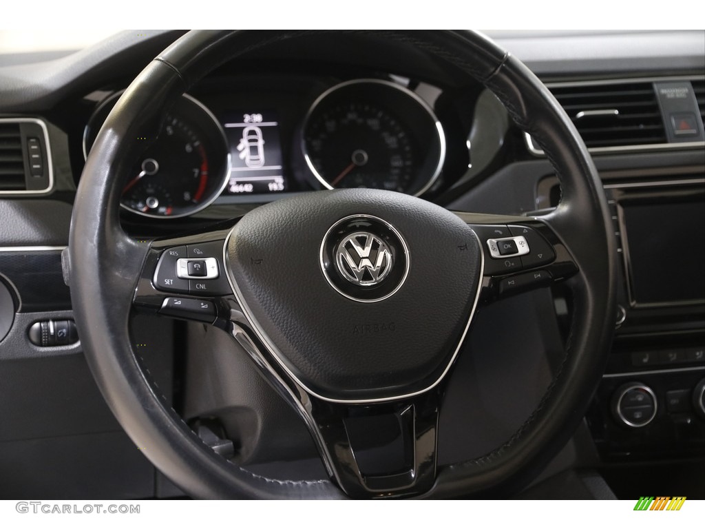2017 Volkswagen Jetta SEL Titan Black Steering Wheel Photo #143515806